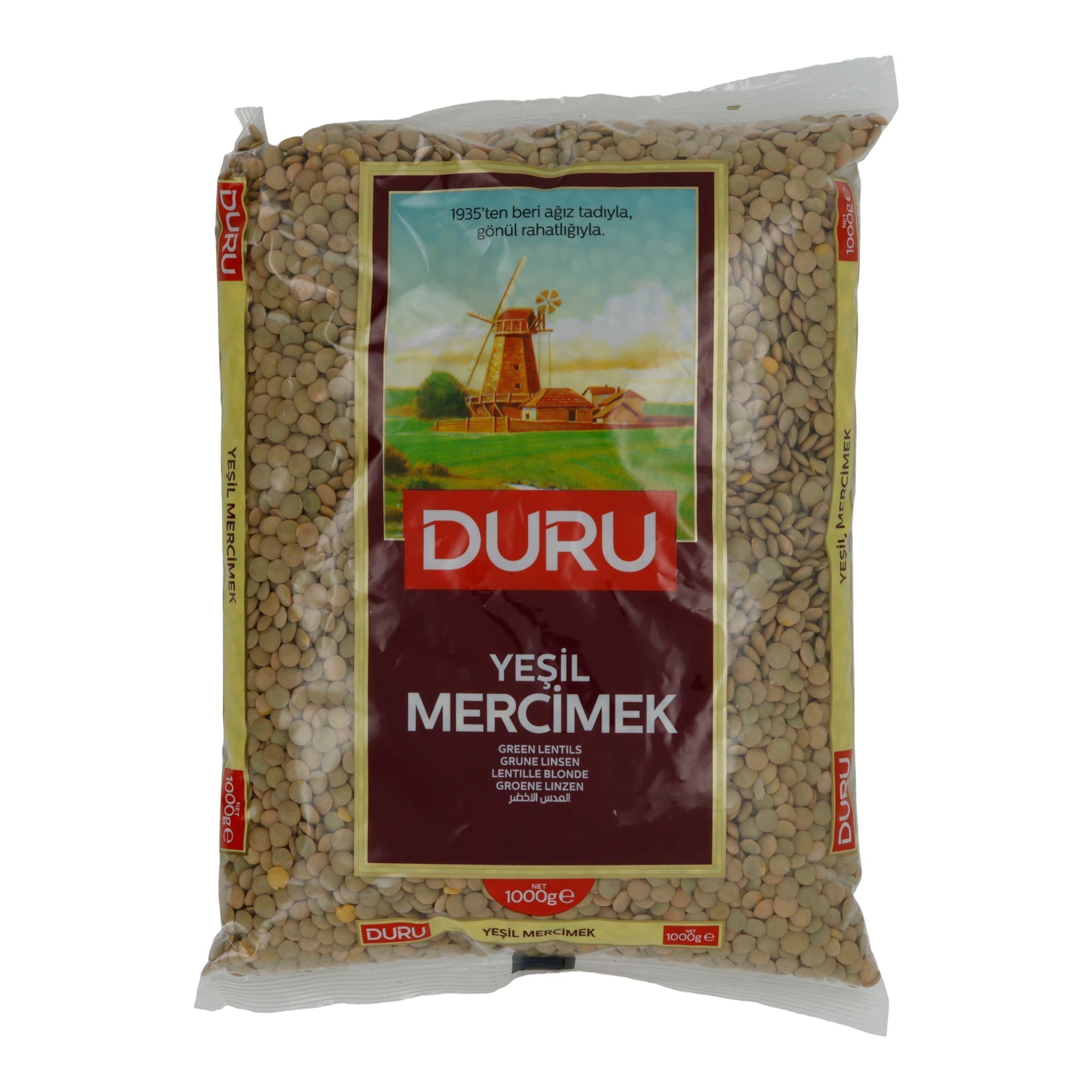 Grüne Linsen Duru Yeşil Mercimek | Hülsenfrüchte | aus Kanada | 1000 g DURU